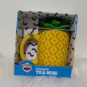 BigMouth Inc Pineapple Tea Mug with Silicone Infuser New In Box!